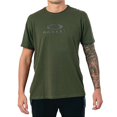 Camiseta Oakley O Classic Graphic Tee Masculina Verde