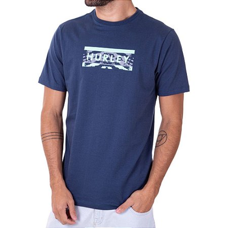 Camiseta Hurley Voice Masculina Azul Marinho