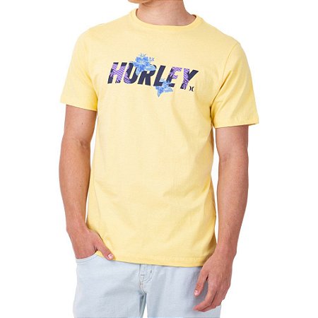 Camiseta Hurley Fastlane 2 Masculina Amarelo