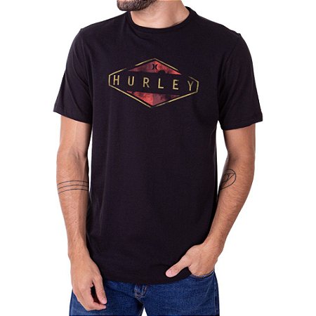 Camiseta Hurley Trucker Masculina Preto