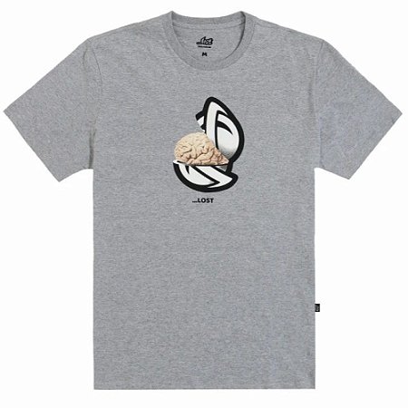 Camiseta Lost Saturn Brain Masculina Cinza