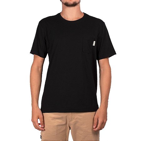 Camiseta Rip Curl Plain Pocket Masculina Preto