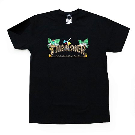 Camiseta Thrasher Tiki Masculina Preto