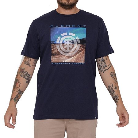 Camiseta Element Dusky Masculina Azul Marinho