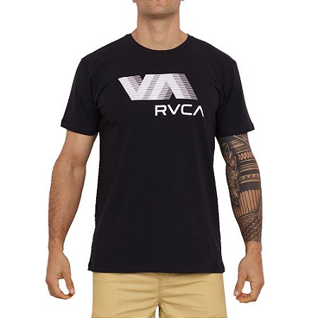 Camiseta RVCA VA RVCA Blur Masculina Preto