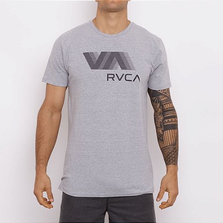 Camiseta RVCA VA RVCA Blur Masculina Cinza