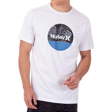 Camiseta Hurley Circle Icon Oversize Masculina Branco
