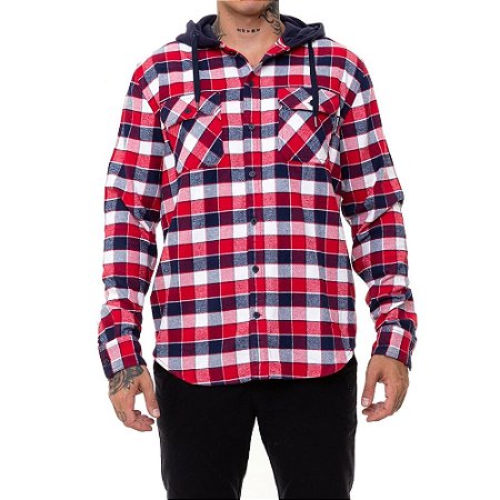 Camisa DC Shoes Manga Longa Runnels LS Masculina Vermelho