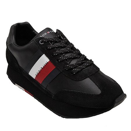 Tênis Tommy Hilfiger Leeds 7A Masculino Preto