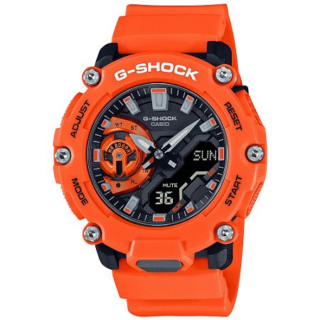 Relógio G-Shock GA-2200M-4ADR Masculino Laranja