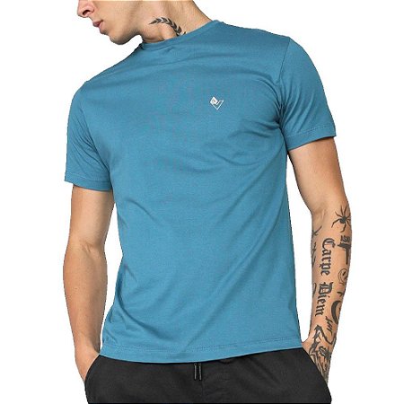 Camiseta Volcom Stone Masculina Azul