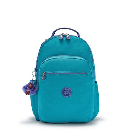 Mochila Kipling Seoul Fresh Turquoise Azul/Roxo