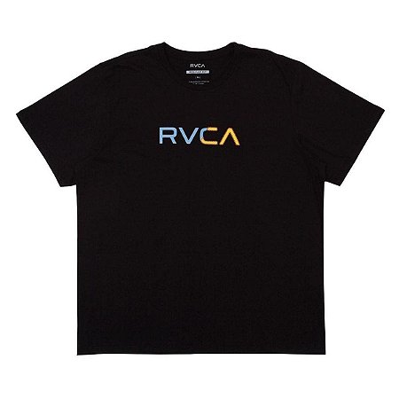 Camiseta RVCA Scanner Plus Size Masculina Preto