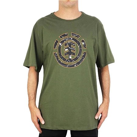 Camiseta Element Cookie Galaxy Plus Size Masculina Verde
