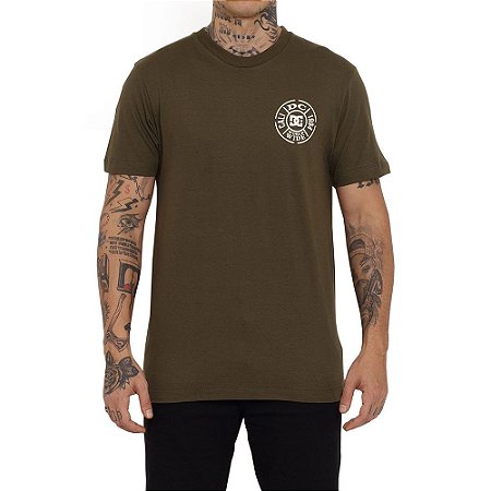 Camiseta DC Shoes Sealed Deal Masculina Verde Escuro