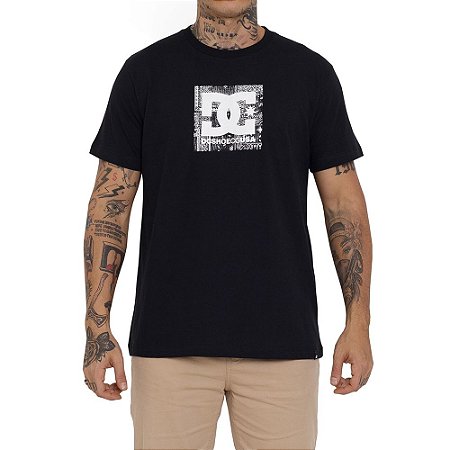 Camiseta DC Shoes Square Star Bandana Fill Masculina Preto