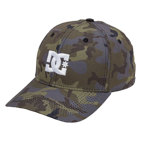 Boné DC Shoes Aba Curva Capstar Camo Verde/Camuflado