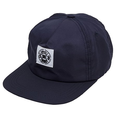 Boné DC Shoes Aba Reta Stamped Strapback Azul Marinho