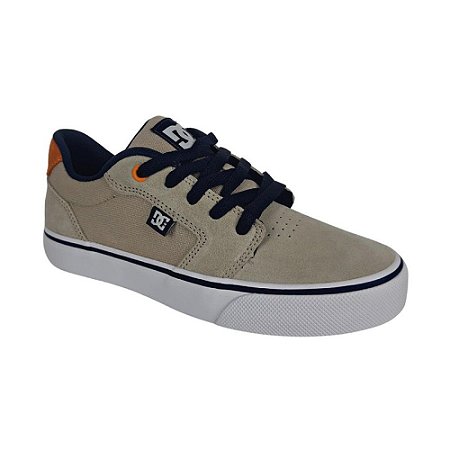 Tênis DC Shoes Anvil LA Bege/Laranja