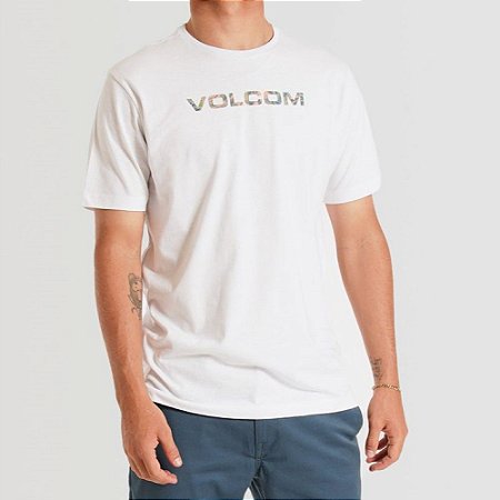 Camiseta Volcom Euro Masculina Branco