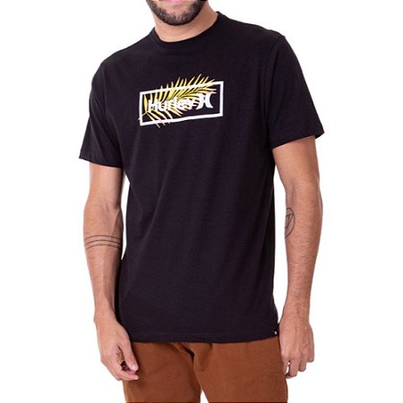 Camiseta Hurley Box Masculina Preto