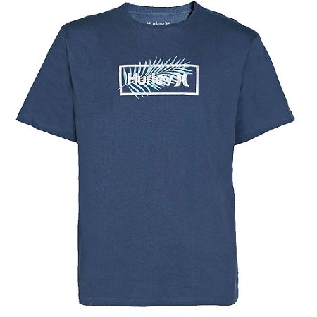 Camiseta Hurley Box Oversize Masculina Azul Marinho