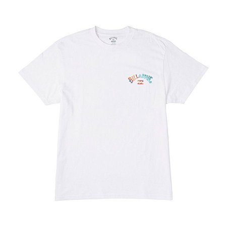 Camiseta Billabong Arch Fire Masculina Branco