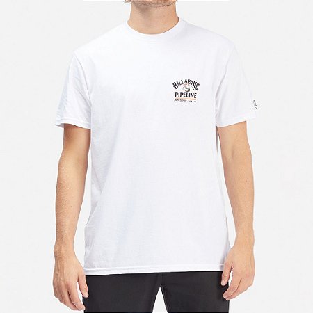 Camiseta Billabong Pipeline Tube Masculina Branco