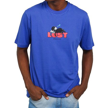 Camiseta Lost Sleeping Masculina Azul