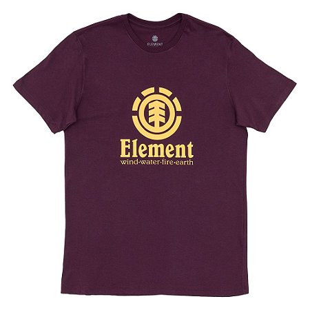 Camiseta Element Vertical Masculina Vinho