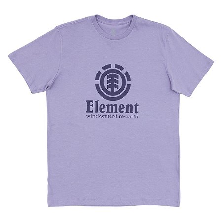 Camiseta Element Vertical Masculina Roxo Claro