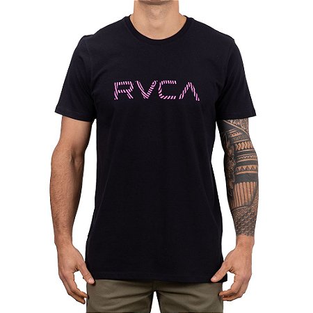 Camiseta RVCA Radar Masculina Preto