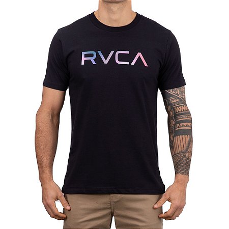 Camiseta RVCA Big Fills Masculina Preto