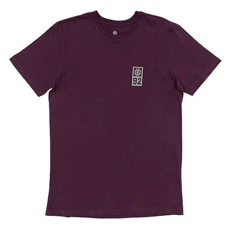Camiseta Element Firman Masculina Vinho