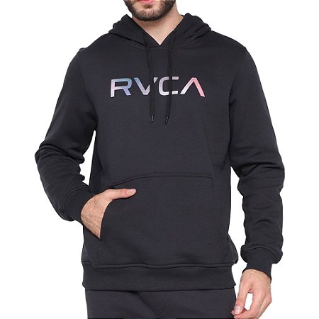 Moletom RVCA Canguru Big Fills Masculino Preto