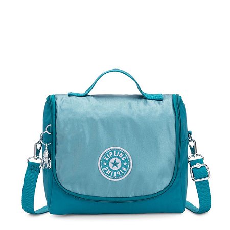 Lancheira Kipling Kichirou Turq Sea Met Bl Azul