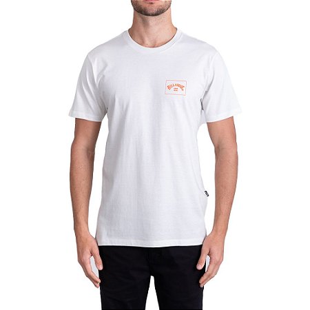 Camiseta Billabong Stacked Arch Masculina Off White