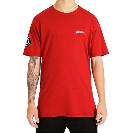 Camiseta Volcom Tech Masculina Vermelho