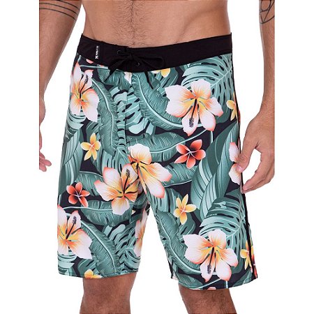 Bermuda Hurley Boardshorts Cabana Masculina Preto