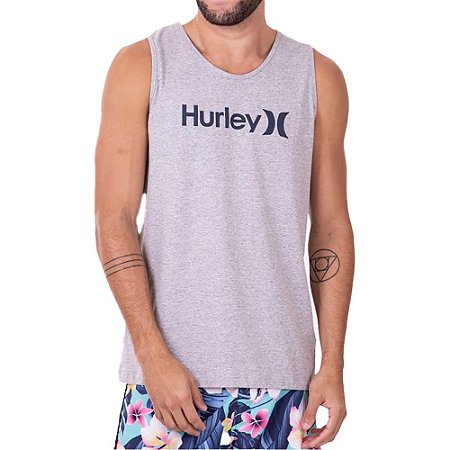 Regata Hurley O&O Solid Masculina Cinza Mescla