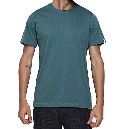 Camiseta Rip Curl Plain Masculina Verde Escuro