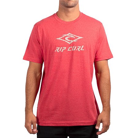 Camiseta Rip Curl Surfers Diamond Masculina Vermelho