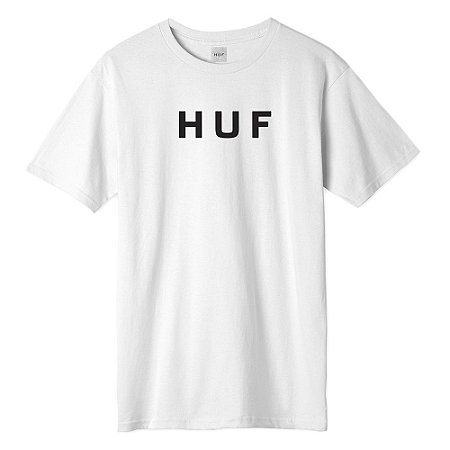 Camiseta Huf Essentials OG Logo Masculina Branco