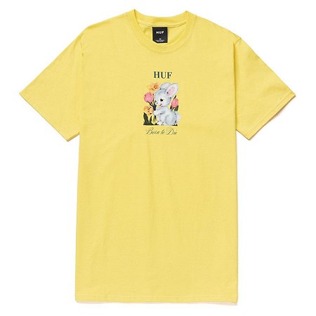 Camiseta Huf Born To Die Masculina Amarelo