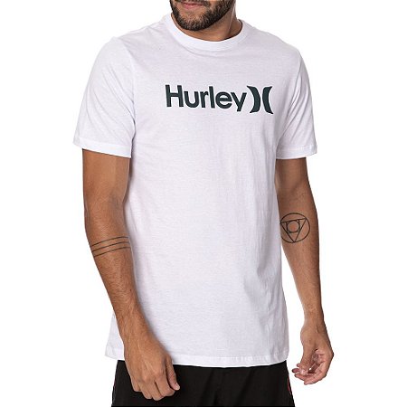 Camiseta Hurley O&O Outline Masculina Branco