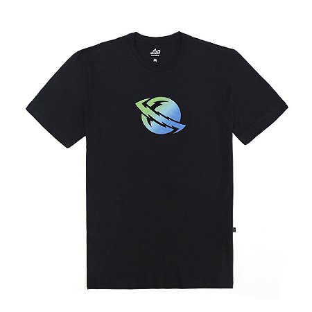 Camiseta Lost Saturn Texture Masculina Preto
