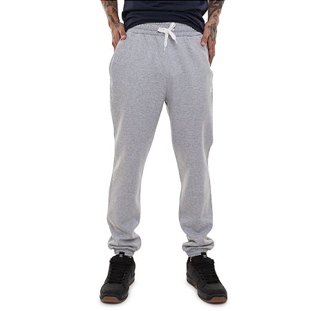 Calça DC Shoes Moletom Riot 2 Sweatpant Masculina Cinza