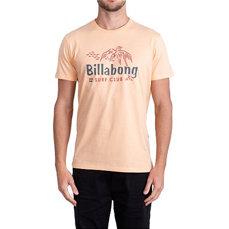 Camiseta Billabong Lounge I Masculina Laranja Claro