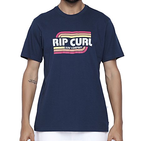 Camiseta Rip Curl Surf Revival Oversize Masculina Marinho