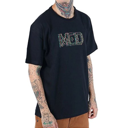 Camiseta MCD Regular Ondulação Masculina Preto